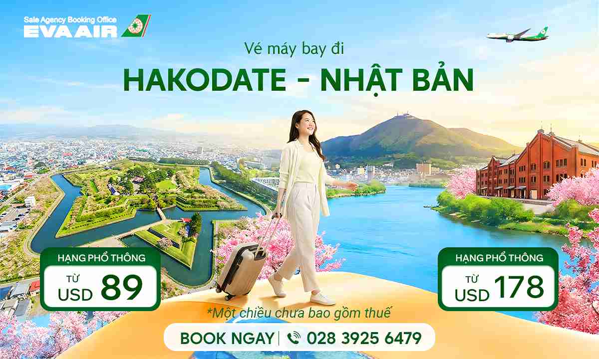Vé máy bay giá rẻ đi Hakodate – Giờ bay đẹp, lộ trình tối ưu