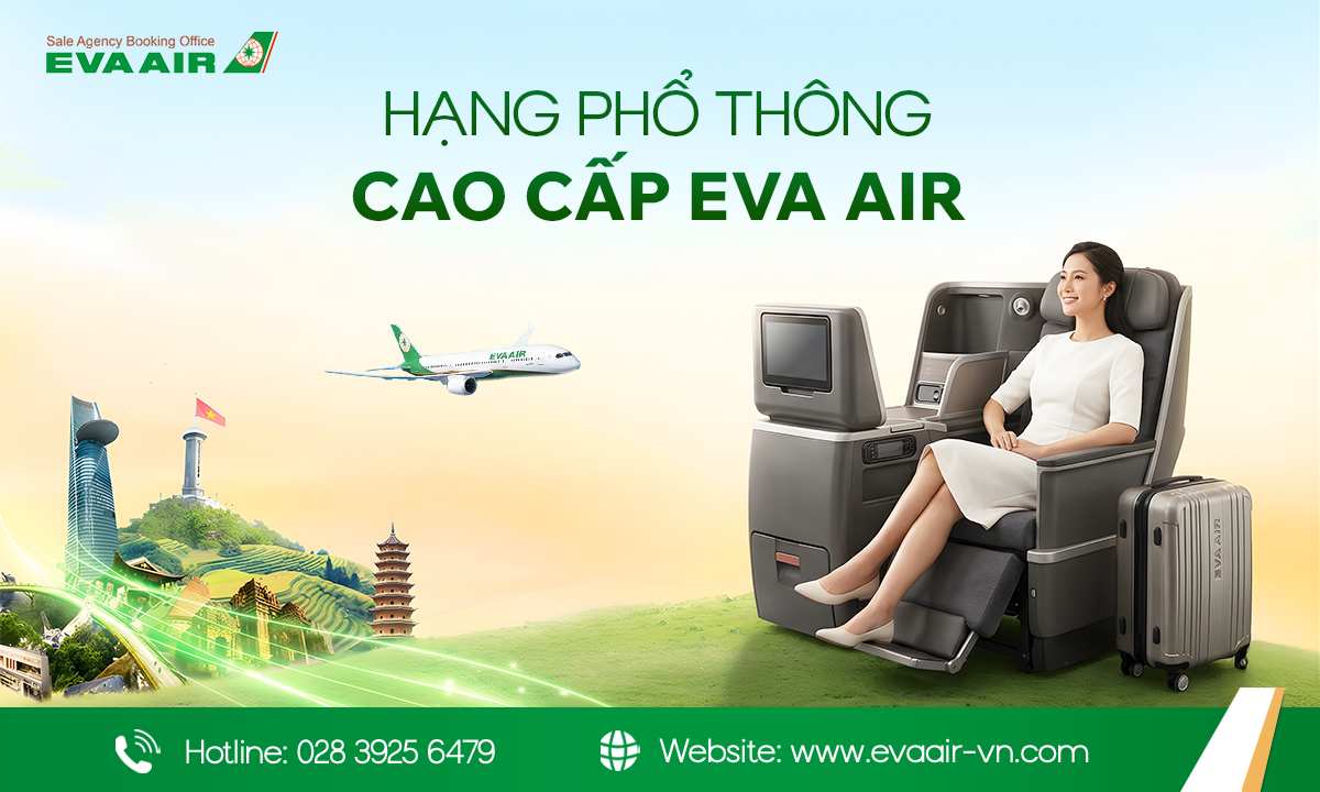 Hạng Phổ Thông Cao Cấp EVA Air: Siêu Tiết Kiệm và Tiện Nghi