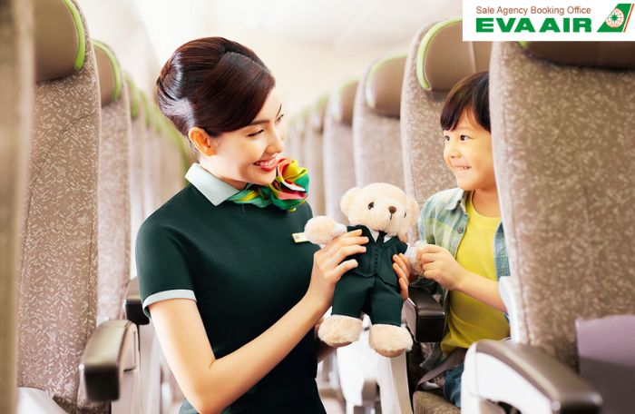 Quy định của Eva Air cho trẻ em đi máy bay