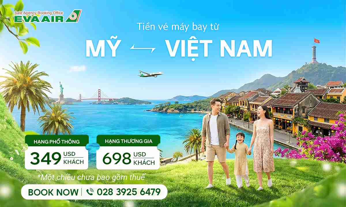Tiền vé máy bay từ Mỹ về Việt Nam