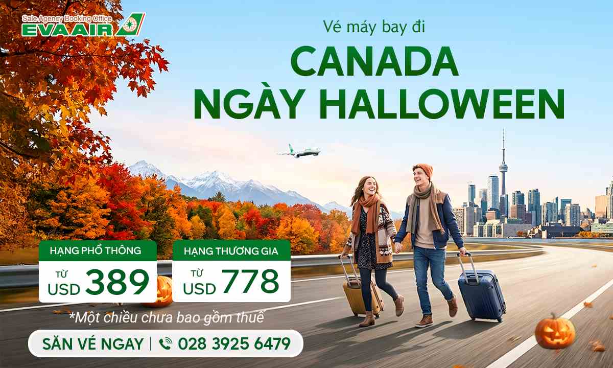Vé máy bay đi Canada ngày Halloween