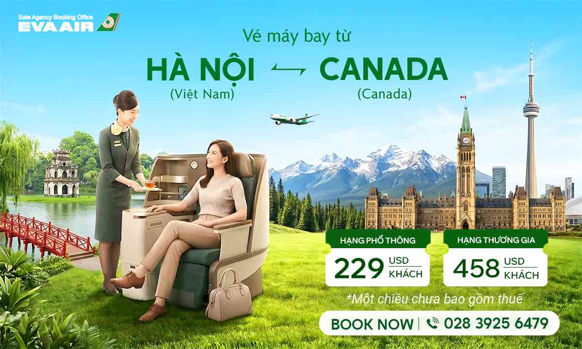 Vé máy bay từ Hà Nội đi Canada