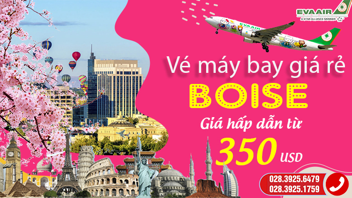 Vé máy bay đi Boise EVA Air