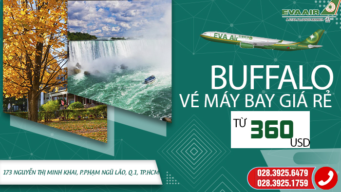 Vé máy bay đi Buffalo EVA Air