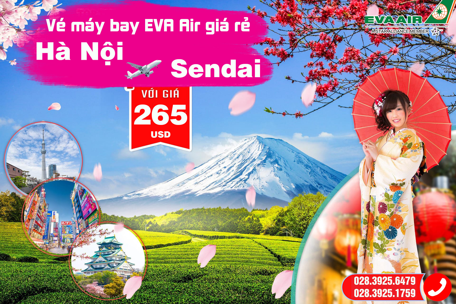 Du lịch “Thành phố xanh” cùng vé máy bay Hà Nội đi Sendai giá rẻ