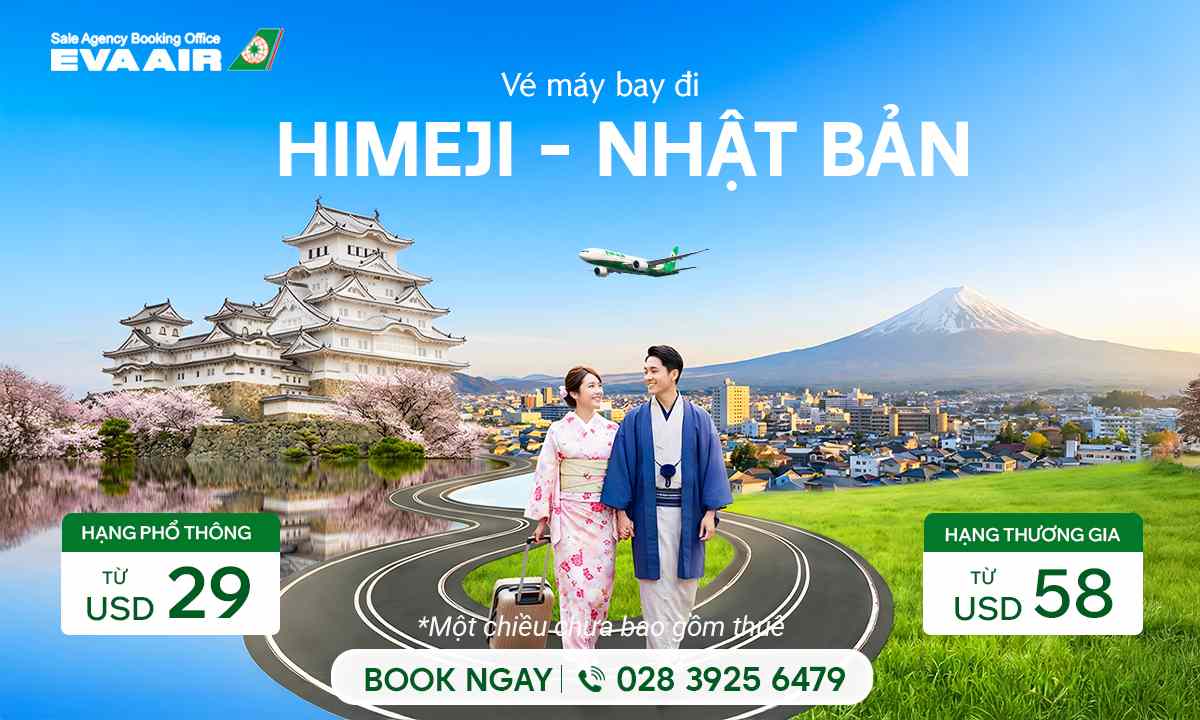 Vé Máy Bay Đi Himeji Giá Rẻ | Bảng Giá Mới Nhất