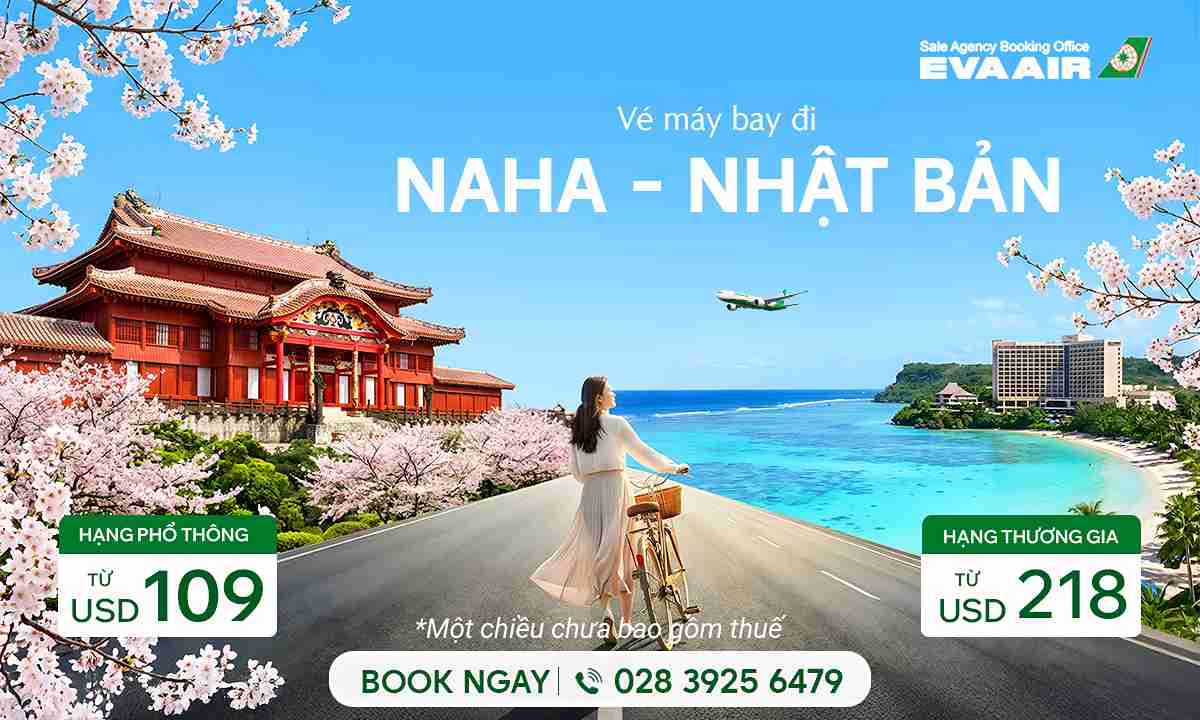 Vé Máy Bay Đi Naha Giá Rẻ Chỉ Từ 109 USD – Chính hãng