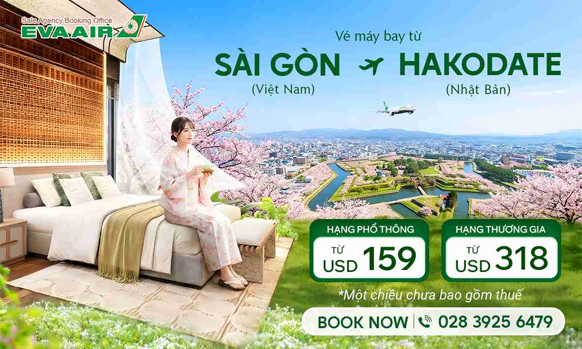 Chinh phục “Châu Âu của Nhật Bản” cùng vé máy bay Sài Gòn đi Hakodate