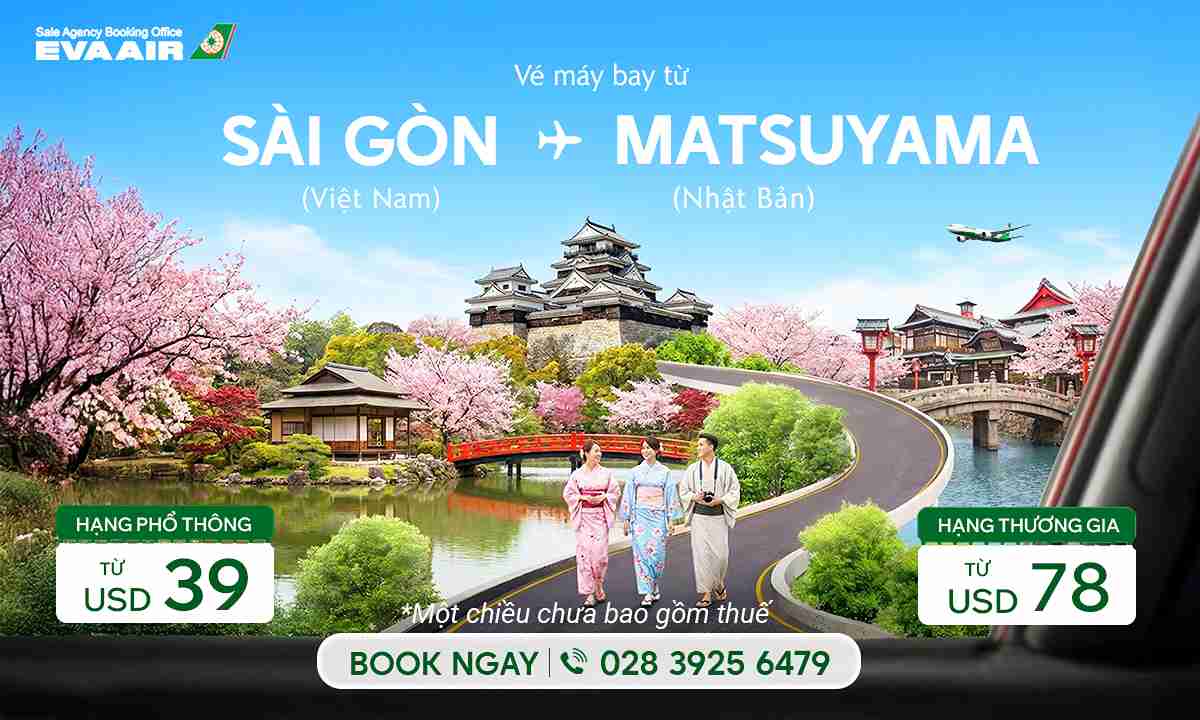 Lạc vào “Xứ sở thần tiên” cùng vé máy bay Sài Gòn đi Matsuyama