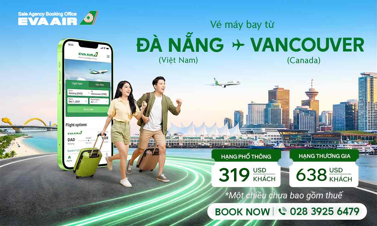Vé máy bay từ Đà Nẵng đi Vancouver